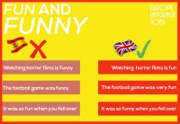 Difference between fun and funny in English 